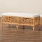 Bali & Pari Materra Modern bohemian Natural Brown Rattan Bench 239-13579-ZORO - alternate 8